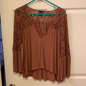 Rude boho peasant blouse